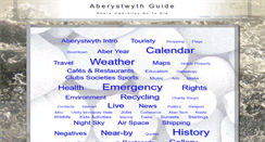 Desktop Screenshot of aberystwythguide.org.uk