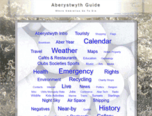 Tablet Screenshot of aberystwythguide.org.uk